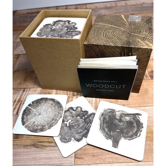 Wood Look Memory Game Princeton Architectural Press 26 Pairs Tree Ring Art Cards - Picture 4 of 4